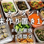 【作り置き】おかず12品でお弁当にも！簡単レシピ/節約料理
