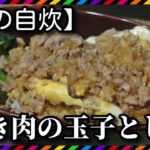 【男の自炊】#176 ひき肉の玉子とじ丼