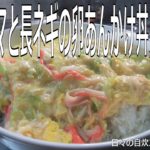 自炊レシピ　「カニカマと長ネギの卵あんかけ丼」作り方　【2020年4月28日の夕食　Japanese daily meals for living alone】
