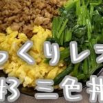 ざっくりレシピ #3 三色丼