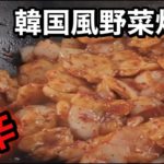 【韓国風ピリ辛野菜炒め】料理家を目指すサラリーマンの今日の献立🍳【ASMR,簡単レシピ,作り方】