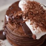 チョコレートパンケーキの作り方(How to make chocolate pancakes)