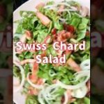 Swiss Chard Salad! 【スイスチャード】のサラダの作り方。【おしゃれ野菜】【簡単サラダ】