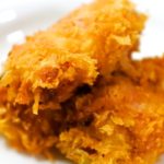 至極の一品！「野菜とチーズのベーコン巻きフライ」の作り方