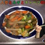【料理】具沢山の野菜炒めを作ってみた!【オリジナル簡単レシピ】