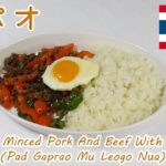 【海外料理動画】タイの旨辛バジル肉丼！ガパオの作り方 How to Make Stir-Fried Minced Pork And Beef With Holy Basil