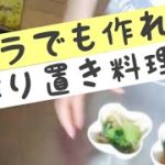 【一人ぼっち飯】ズボラ一人暮らしOLが作る作り置き副菜3品【料理動画】