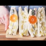 【お花のフルーツサンド】簡単可愛い作り方 | 氷ミルクティーの作り方 | 雨の日の過ごし方 | 字幕 | Vlog #15