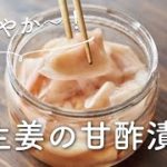 【さわやか〜!常備したい!】新生姜甘酢漬けのレシピ・作り方