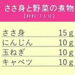 ささ身と野菜の煮物の作り方
