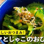 夏の副菜！2種類の食感が楽しい！ゴーヤとじゃこのおひたし／栗原心平 ゴーヤのおつまみ②