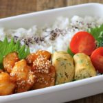 【お弁当作り】たった３品のささみヤンニョムチキン弁当bento＃614