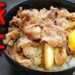 【簡単レシピ】豚小間肉と長葱を使った「豚丼」