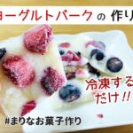 【ダイエット】ヨーグルトバークの作り方|冷凍するだけ簡単!材料少ないお菓子作りレシピ