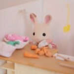 「お肉と野菜の炒め物の作り方」　コマ撮り　シルバニア