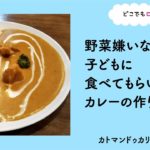 野菜嫌いな子どもに食べてもらいたいカレーの作り方