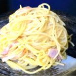 電子レンジでカルボナーラ/究極のズボラ飯(お弁当にも使える)