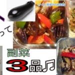 ナスを使って副菜3品😋