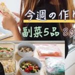 【作り置き】副菜5品 800円分を作っていきます！下味冷凍2品🎶