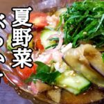 サッパリの極み！夏野菜ぶっかけ素麵の作り方！