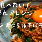 そうめんを麺つゆで食べるのが飽きてるそこのあなた?猛暑を乗り切る、簡単 夏に食べたい!スタミナにら豚そぼろ素麺