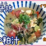 【紫外線によるシミ予防】冷や粕汁 シミ対策 夏 酒粕 簡単 作り方 レシピ 食べ物