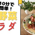 【簡単レシピ！】トマトときゅうりの夏野菜サラダ【10分で作れる】