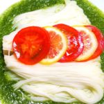 【素麺レシピ】トマトレモンでさわやか。緑野菜スープそうめん｜【Japanese noodle recipe】somen