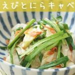 [レシピ動画] えびの風味が凄い!【桜えびとにら・キャベツの炒め物】優秀副菜♪もう一品欲しい時に！料理 レシピ 簡単