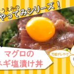【レシピ配信】マグロのネギ塩漬け丼【これやってみシリーズ】