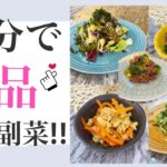 【 20分で5品簡単副菜!! 】お料理 レシピ