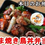 【 お弁当  #48 】簡単！ガッツリ！ねぎま焼き鳥丼弁当～♪   鶏肉レシピ  時短ご飯がススム  男子弁当  おうちご飯  概要欄も見てね～✨☀️✨