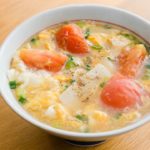 【うどん栄】トマト卵とじうどんレシピ　うどんMAP