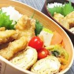 【お弁当作り】頑張る妻に作る愛夫弁当　 かさご唐揚げ弁当　/ 【 朝活ＯＨ！弁当】
