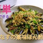 【簡単ですぐできる副菜】焼きなすの薬味ぽん酢がけ なすをおいしく焼くコツあり♪ #簡単レシピ #なす #料理研究家
