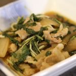 簡単!豚肉と水菜の煮物【モデル料理講師が教えるレシピ】【イケメシ】講師:小川優衣