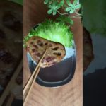 『お弁当の詰め方』レンコンのはさみ揚げ弁当