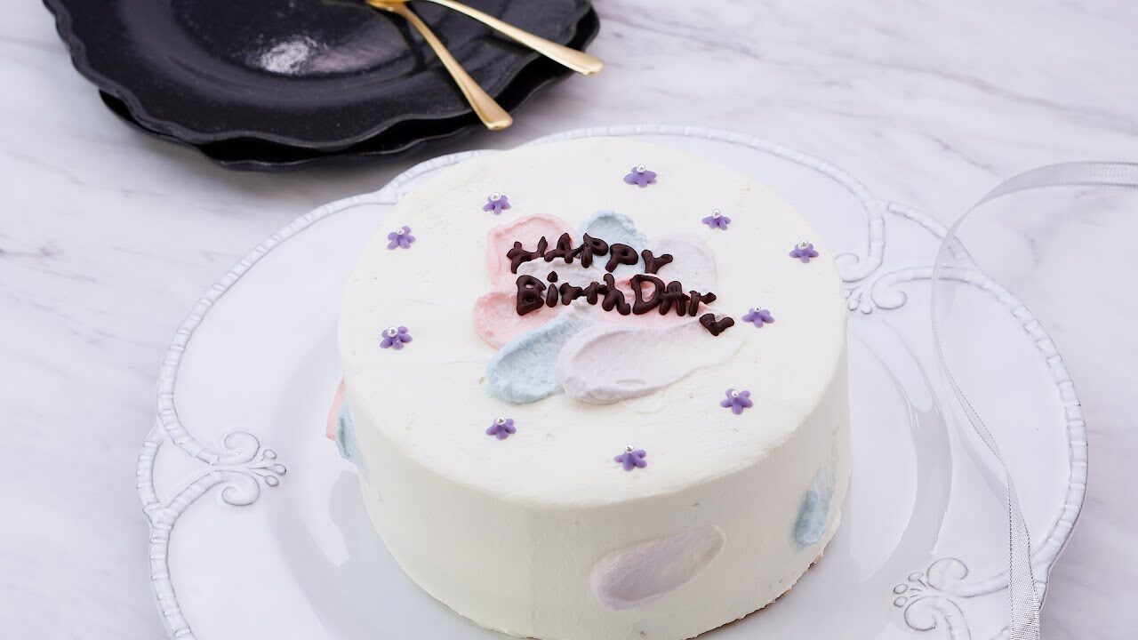 韓国で話題 カフェスイーツ4選 センイルケーキ 誕生日ケーキ の作り方 レシピ動画