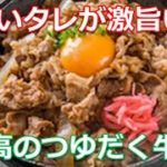 牛丼レシピの作り方は簡単！トロトロのタマネギと柔らかい牛肉に甘いタレをたっぷりかけたつゆだく牛丼です。紅ショウガを添えて吉野家風牛丼を再現！