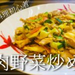 【新婚生活】料理初心者アラサー女子が豚肉野菜炒めを作るだけの動画