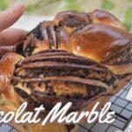 ENG SUB【パン作りvlog】罪深きスイーツパン/ショコラマーブルの作り方/石窯ドームで手作りパン/ふわふわ濃厚