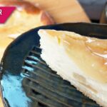 混ぜて焼くだけ【桃缶のベイクドチーズケーキの作り方】簡単でちょっと豪華に見えるひな祭りスイーツ How to make Baked cheese cake＜KITCHEN TANAKA 妹レシピ＞