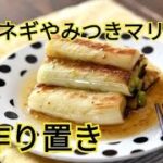 【レシピ・副菜・作り置き】長ネギの消費に！長ネギの粒マスタードレモンマリネ