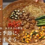 第9話【干し野菜の作り方】干し椎茸|干し大根|長期保存食の作り方|手作り保存食|非常食