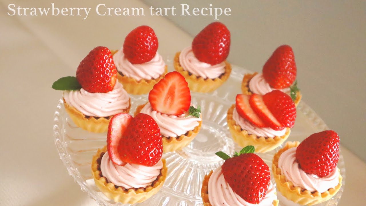 いちごタルト ラベンダーとはちみつクリーム添え レシピ