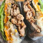 【折りたたみおにぎらず】最新お弁当向け簡単レシピ！海外で大流行中の握らないおにぎりの作り方について紹介　朝ごはんにもおすすめです♪