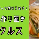【簡単・時短・節約レシピ】野菜を切って漬けるだけ!簡単作り置きピクルス
