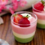 【ひな祭りレアチーズケーキ】菱餅をイメージした簡単スイーツ!