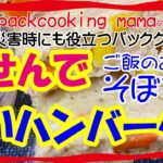 お弁当にかわいい白いハンバーグとご飯のお供に間違いないそぼろ – 耐熱食品用ポリ袋で防災レシピ パッククッキングママ PACKCOOKING MAMA 災害時にも役立つポリ袋調理 obento