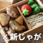 【お弁当作り】炒めるだけの簡単おかず！鶏もも肉と新じゃがいも弁当bento＃681